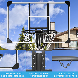 Système de panier de <span class=keywords><strong>basket</strong></span> portable sport Support à hauteur réglable Panneau arrière de <span class=keywords><strong>36</strong></span> pouces Intérieur Extérieur Jeu de buts de <span class=keywords><strong>basket</strong></span>-ball Ensemble de jeu - Product Image 6
