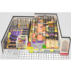 Équipement de terrain de jeu intérieur/extérieur personnalisé TONGYAO pour enfants, en acier galvanisé, avec toboggan, piscine à balles, jeux d'escalade Montessori - Product Image 2