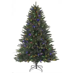 New Design Luxury PVC Christmas Tree Artificial Christmas Tree With Warm LED Light Automatic Tree Arbol De Navidad