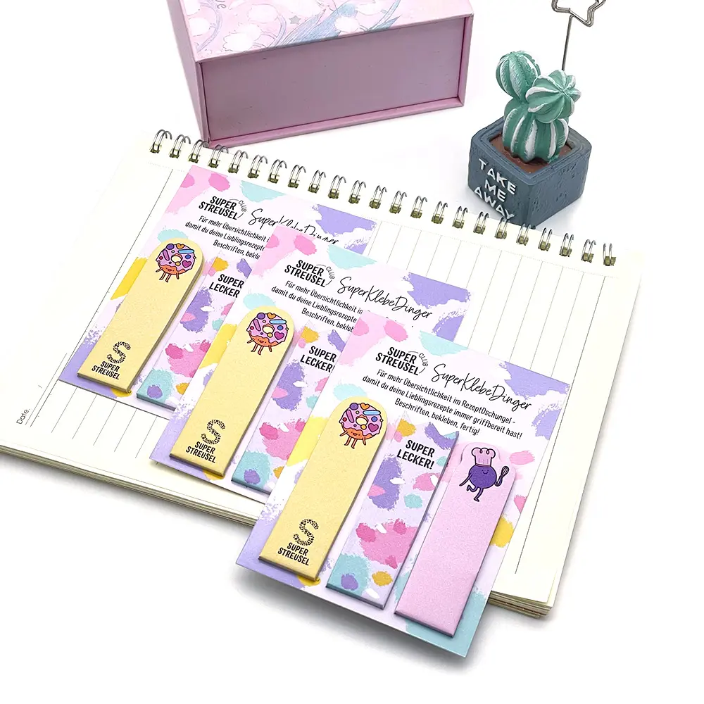 Milieu Papieren Notities Dagelijks Te Doen Lijst School Briefpapier Sticky Custom Memo Pads