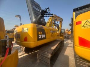 Excavatrice sur chenilles Komatsu PC210 à usage moyen avec moteur de haute qualité Pompe hydraulique Machines de construction - Product Image 2