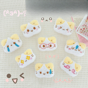 En stock, nouveaux accessoires décoratifs pour poupées en peluche de chat emoji de dessin animé japonais, pinces à cheveux pour enfants, accessoires mignons - Product Image 4