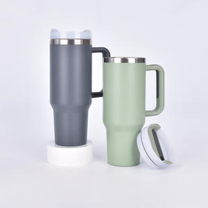 뜨거운 판매 사용자 정의 텀블러 이중 벽 열 커피 컵 스테인레스 스틸 진공 40 온스 손잡이가있는 텀블러 - Product Image 3