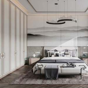 Ensemble de meubles de rangement pour chambre à coucher, armoire en bois moderne personnalisée, design pour chambres à coucher modernes - Product Image 3