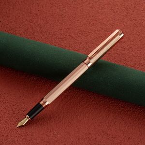 Penna Stilografica in Metallo con Intarsi in Ottone Intricati, Finitura Lucida, Punta Brillante da 0,5 mm, Scrittura Fluida, per <span class=keywords><strong>Calligrafia</strong></span> Adulti - Product Image 2