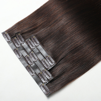 Extensions de cheveux humains blondes en PU sans couture, vierges européennes, naturelles, alignées sur la cuticule, lisses, à clipser, avec trame invisible