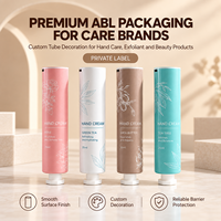 Tube de crème pour les mains en aluminium et plastique laminé, emballage ABL, bouchon à vis, logo personnalisé, impression UV, OEM ODM