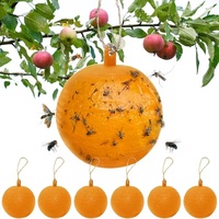 OMNI CATCH Merk Grote Massieve Gele Kleverige Vliegballen, Tuinplant Fruitvlieg Lokmiddelen, Ongediertebestrijding Val, Speciaal Model voor Bijen