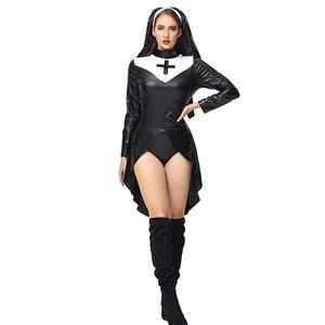 Costume de cosplay de nonne sexy pour Halloween, tenue de scène pour femme adulte, déguisement de jeu de rôle - Product Image 4