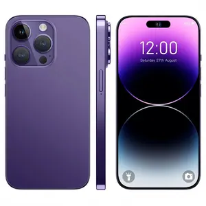 Hot Selling I14 Phone 14 Pro Max Kloon Ios 12Gb + 512Gb 6.7 Inch Full Display Telefoon Originele Dual Sim Hebben Logo Mobiele Telefoon