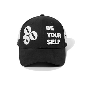 Casquette de baseball en coton 6 panneaux avec logo personnalisé OEM ODM, broderie 3D en relief, BE YOUR SELF, fabricant streetwear outdoor, faible MOQ - Product Image 1