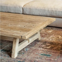 Meubles anciens de haute qualité fabriqués à la main Table basse en bois classique rectangulaire personnalisée