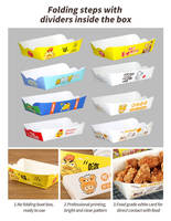 Boîtes alimentaires biodégradables à emporter, emballages alimentaires, boîte à hamburger, boîte à frites, boîte à poulet frit, boîte à nuggets, boîte à collation en carton