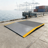 Rampe de déchargement de conteneurs de 10 tonnes, rampe de conteneurs robuste, rampe de conteneurs pour chariot élévateur