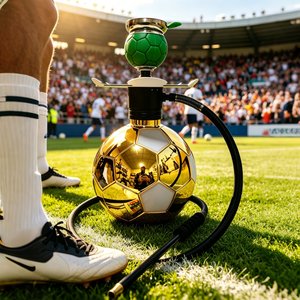 Nouvel ensemble chicha Football Gold Joy, design innovant, chicha portable en aluminium, stylo chicha en stock - Product Image 2