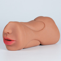 Masturbador Masculino 3 en 1 con Vagina Artificial, Copa Realista con Vagina, Oral y Anal, Juguetes Sexuales de Silicona para Hombres