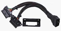 OBDII 1 pria 2 wanita 300mm bawah dasbor Y kabel 20awg tebal aluminium PVC terisolasi jaket tembaga Busway kawat Harness