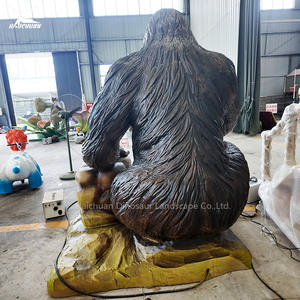 Modèle d'animal animatronique grandeur nature de gorille fabriqué en Chine pour la décoration de <span class=keywords><strong>zoo</strong></span> de jungle, accessoires de décoration, statue réaliste de chimpanzé - Product Image 4