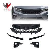 Grille avant de voiture en plastique chromé noir de Style asiatique pour Honda City Rs GN 7ème génération 2020 2021 2022 2020-2022