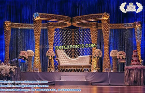 Mandap de Fibra de Cristal para Bodas de Diseño Moderno, Mandap/Plataforma de Fibra de Cristal para Bodas Asiáticas, Suministros para Bodas de Fibra de Cristal Real, EE. UU. - Product Image 6