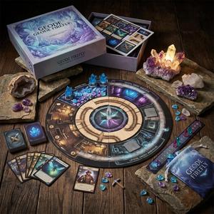 Jeu de stratégie de table F avec marques vertes en PET or et argent certifiées, étanche de qualité survie pour jeu en extérieur, étui à rabat - Product Image 1