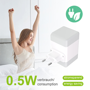 Factory Direct 2700K Warm White LED Night <b>Light</b> Auto <b>Light</b> <b>Sensor</b> <b>Plug</b> <b>In</b> US UK EU <b>Plug</b> ABS Material OEM ODM Wholesale - Product Image 3