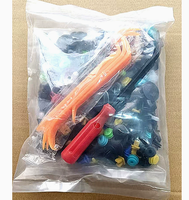 Clips de fixation en plastique pour voiture, vis et boucles assorties, pour pare-chocs automobile