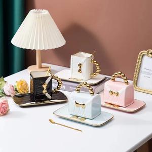 Juego de Taza y Plato de Café Nórdico de Diseño Único al por Mayor, Taza de Cerámica Creativa para Regalo - Product Image 2