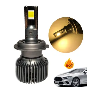 2024 tiktok Xu Hướng Trong Iraq Công Suất Cao Halogen Ánh Sáng Màu Sắc 700% Sáng 200W 50000lm Tự Động Đèn H7 Đèn Xe Đèn Pha LED Bóng Đèn