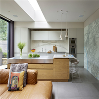 Armoires de cuisine PRIMA élégantes en MDF sur mesure avec finition laquée durable pour villas modernes