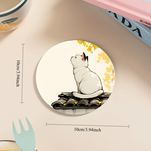 Sous-verres en bois de style moderne pour cafés et restaurants, lot de 6 pièces antidérapantes, sets de table en bois durables pour cafés et restaurants - Product Image 4