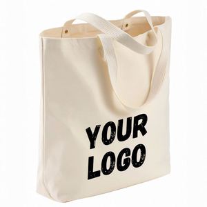 Promotional Gifts Logo <b>Bags</b> With Logos Custom Printed Shopping Print Canvas <b>Zip</b> <b>Bag</b> - Product Image 6