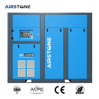 Compresor de Aire de Tornillo de Alto Flujo Airstone Directo de Fábrica 160KW 200HP 7-12Bar Velocidad Fija Personalizado IP54