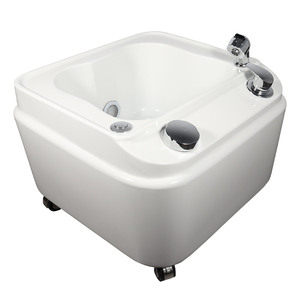 2023 Salón de belleza Jet móvil y luces LED Pie Spa Pedicura Cuenco Fregadero con drenaje - Product Image 5