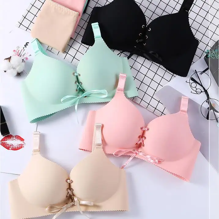 Push Up Bra Wanita Gaya Seksi, Pakaian Dalam Wanita Banyak Warna Lembut dan Antilembap