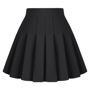 Vente chaude mode coréenne Mini jupe Style Vintage doux avec impression décoration taille élastique genou longueur pour les tenues d'été - Product Image 5