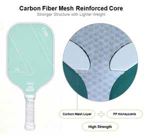 Pala de Pickleball de Fibra de Carbono Toray T700, Núcleo de Panal de Abeja de PP de 16 mm con Tela de Fibra de Carbono Reforzada para Entrenamiento y Competición - Product Image 2