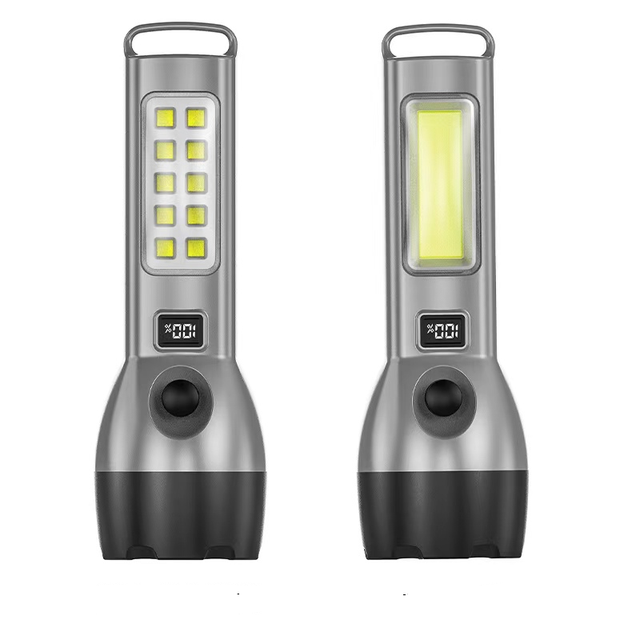 High Quality Outdoor Camping Portable Cob Flashlight Rechargeable Powerful Tactical Torches Flashlight