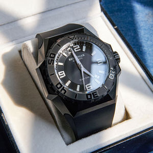 Reef Tiger/RT-reloj deportivo grande, negro, automático, mecánico, resistente al agua, para buceo, RGA6903 - Product Image 1