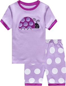Set di pigiama in due pezzi per bambini stampati all'ingrosso di <span class=keywords><strong>abbigliamento</strong></span> estivo per bambini Casual a manica corta per bambini Set pigiama - Product Image 5