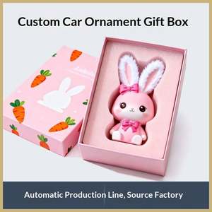 Soporte para Teléfono Móvil para Coche, Caja de Regalo de Aromaterapia, Cartón Gris, Decoración Rectangular Colgante, Caja de Color, Embalaje Personalizado con Protección UV - Product Image 4