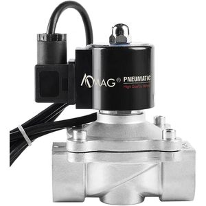 Vanne solénoïde Aomag 3/4 NPT 110V en acier inoxydable normalement fermée pour fontaine à eau - Product Image 1