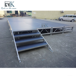 Variable Height Aluminum Modular <b>Stage</b> <b>Platform</b> Assembly <b>Stage</b> with Stairs - Product Image 5