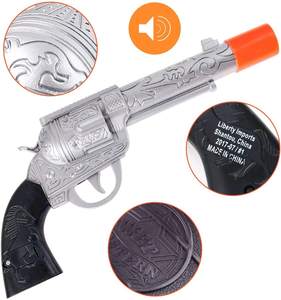 Set <span class=keywords><strong>Pistola</strong></span> e Fondina da <span class=keywords><strong>Cowboy</strong></span> da 11 Pollici con Suoni Realistici, Giocattolo da Sceriffo Western in Plastica ABS Unisex per Ragazzi - Product Image 2