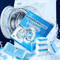 Tablettes détartrantes écologiques jetables en poudre, haute mousse, puissant nettoyant pour lave-linge, fabriqué en Chine