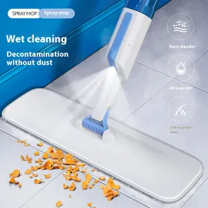 Pel Semprot untuk membersihkan lantai pembersih jendela Wiper basah kering Pembersih 360 berputar alat rumah tangga