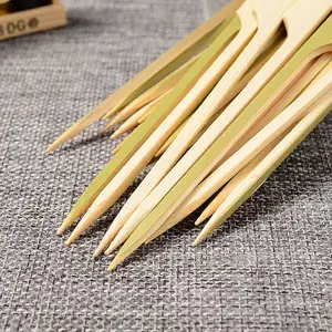 High Quality Customized Teppo bamboo skewer flat wooden bamboo stick