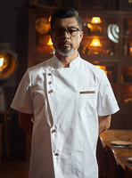 Uniformes de Chef Haut de Gamme à Manches Longues en Toile Style Western pour l'Automne et l'Hiver – Tenues de Travail pour Restaurants et Bars