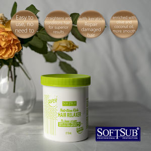SOFTSUB ricco di nutrizione 212ml senza Base per il rilassamento dei capelli crema olio d'oliva per capelli con cheratina - Product Image 3