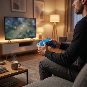 Controlador <span class=keywords><strong>de</strong></span> Juego Inalámbrico Reacondicionado al por Mayor, Modelo PlayGame5, Plástico ABS <span class=keywords><strong>de</strong></span> Alta Calidad, Compatible con Stock a Granel, <span class=keywords><strong>4</strong></span> Colores - Product Image 5